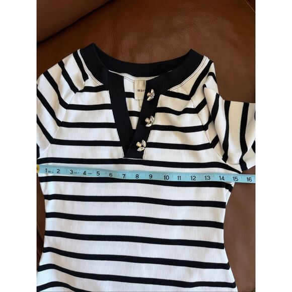 Anthropologie Maeve Half-Sleeve Henley Tee - Picture 9 of 9